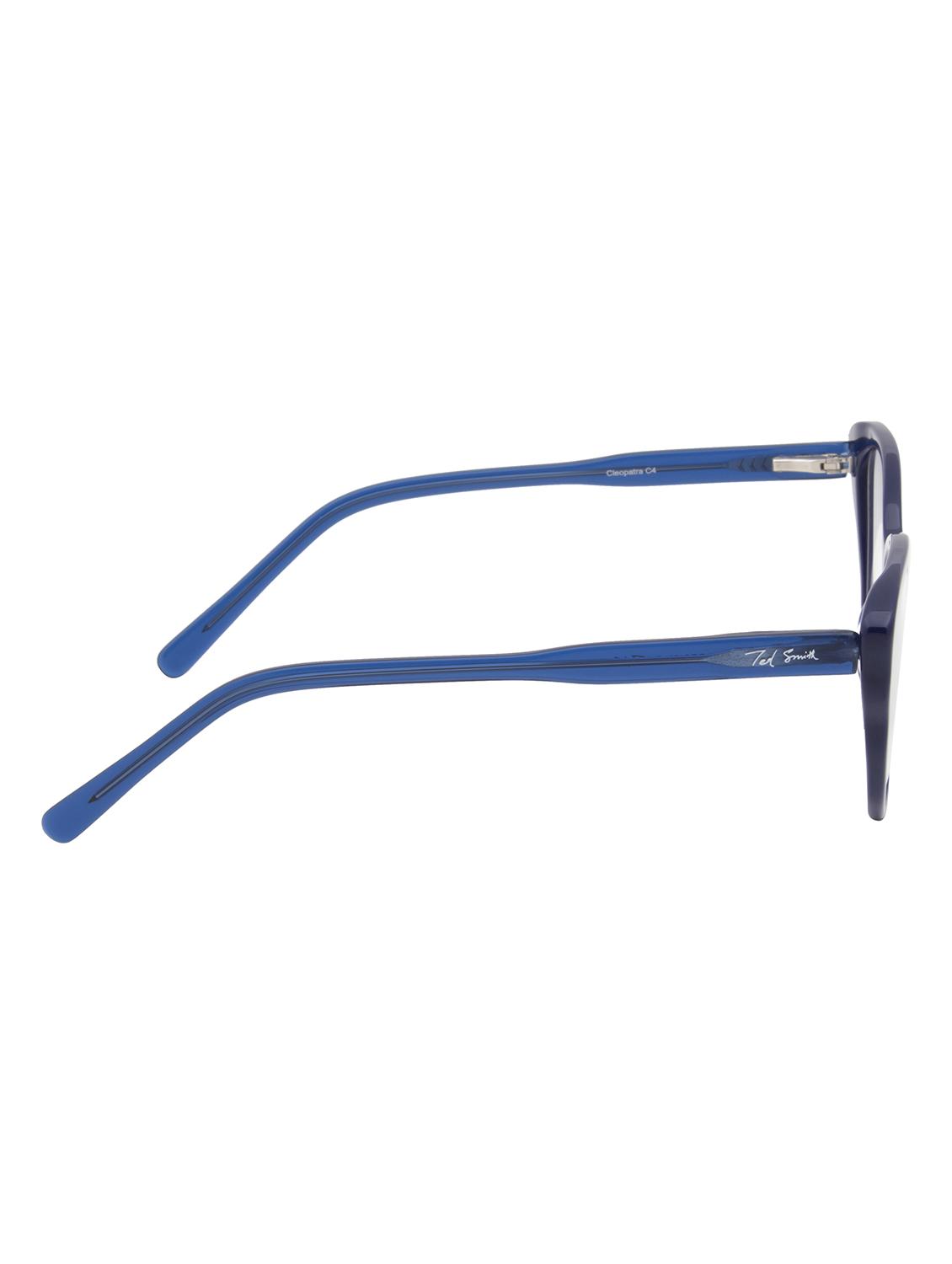 ted smith blue cat-eye premium italian acetate frames for women - 22017495 - Standard Image - 4