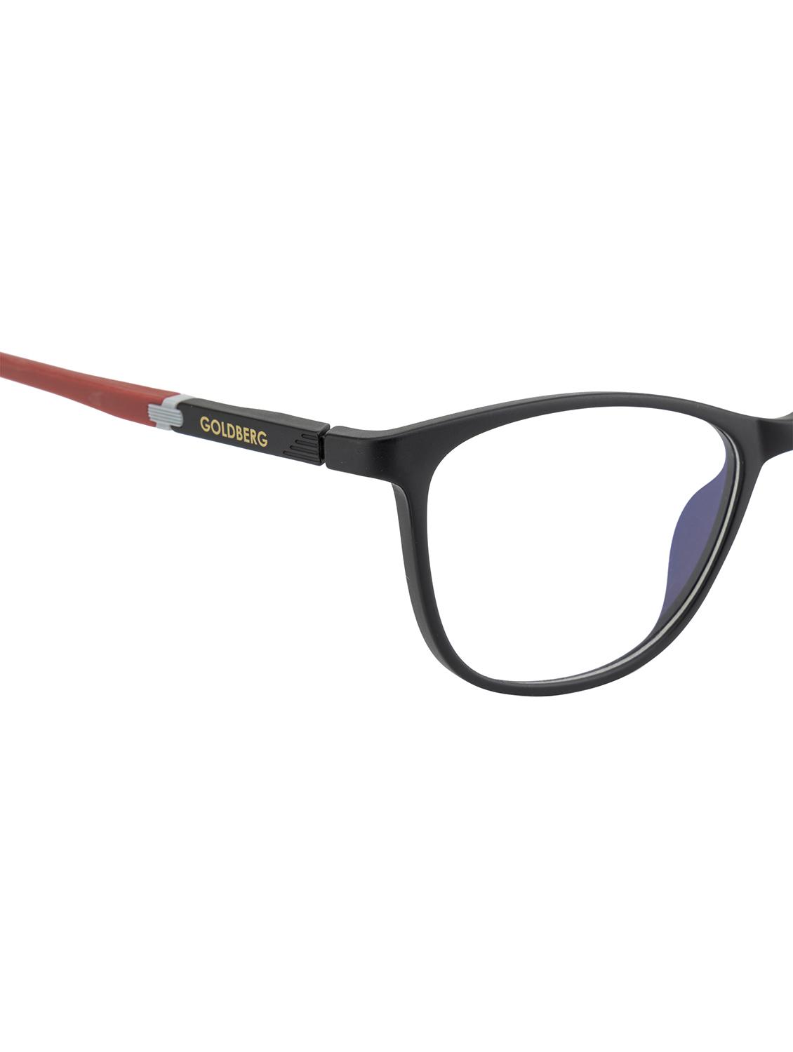 goldberg cat-eye matt black spectacles frame for women - 22017501 - Standard Image - 4