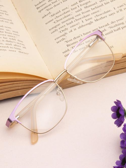 ted smith wayfarer pink-gold spectacles frame for women - 22017504 - Standard Image - 0