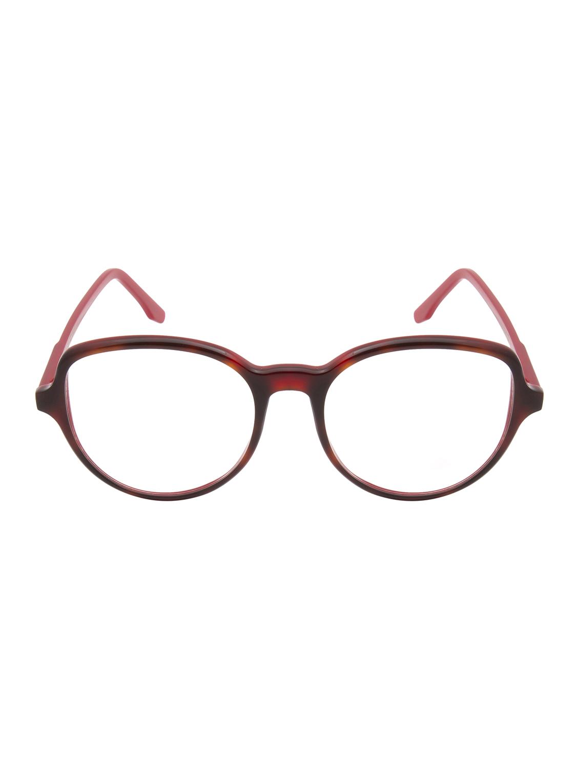 ted smith demi brown inside red round  premium italian acetate frames for women - 22017507 -  Standard Image - 1