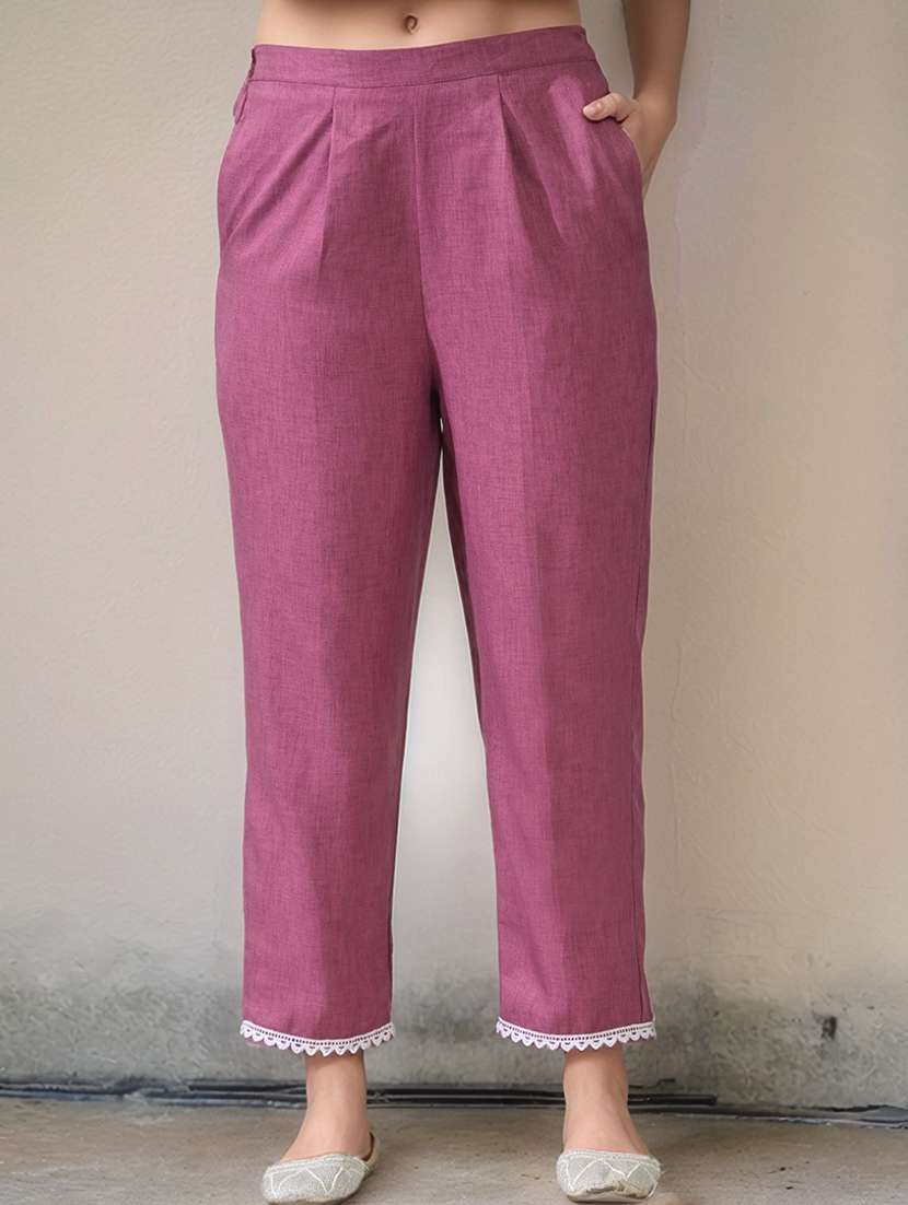 women embroidered three quarter sleeve kurta and pant set - 22017587 -  Standard Image - 4