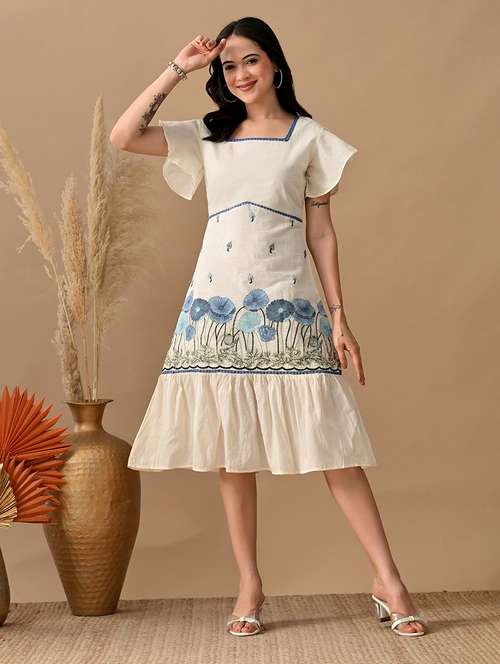 Buy women knee length dresses western white in India @ Limeroad Buy women knee length dresses western white in India @ Limeroad