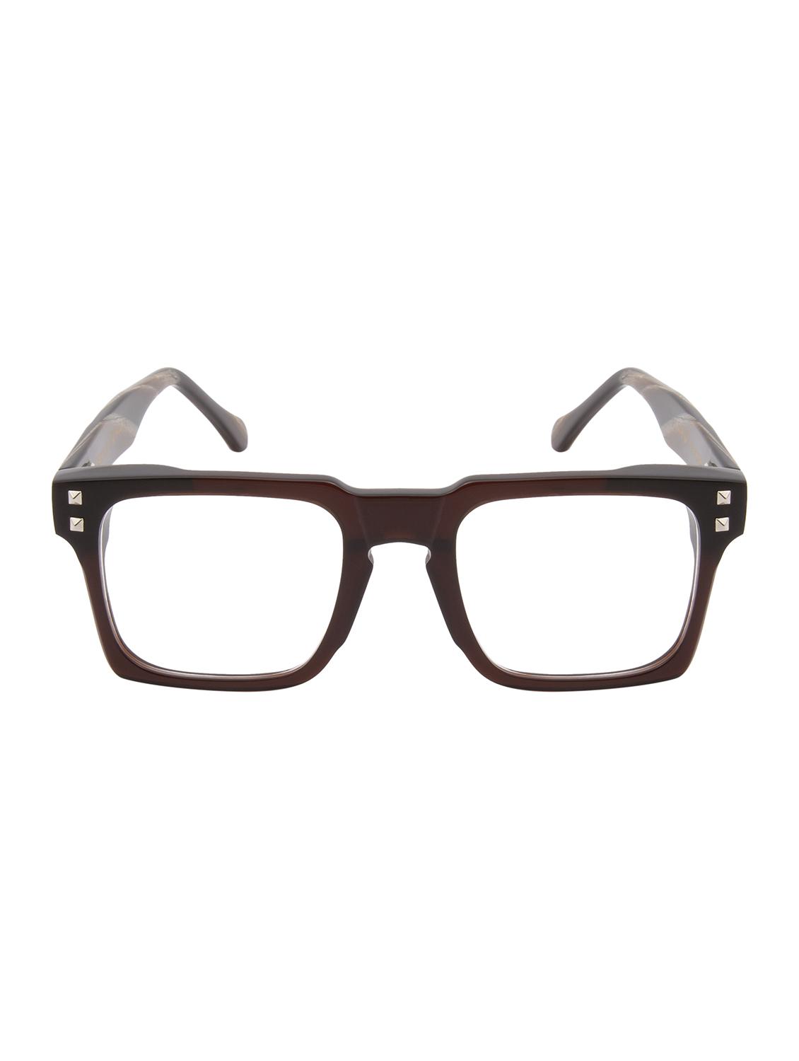 ted smith brown square premium italian acetate frames for unisex - 22017683 -  Standard Image - 1