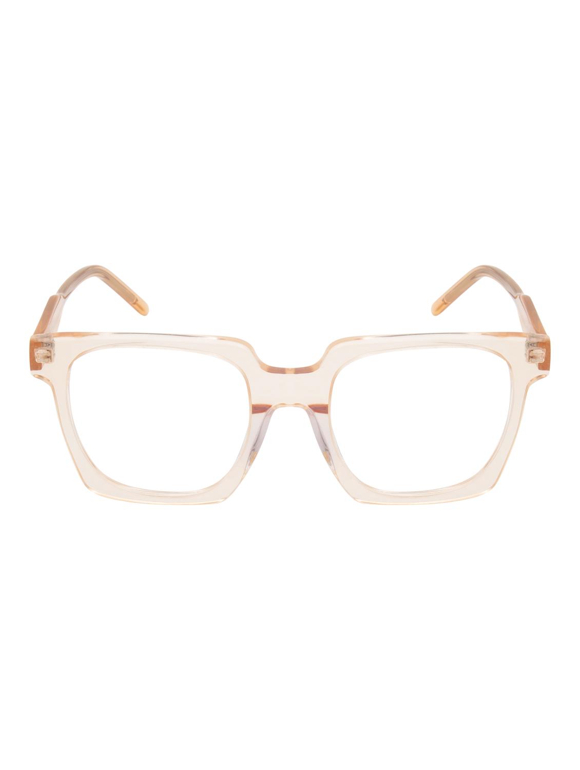 ted smith transparent orange square premium italian acetate frame - 22017693 - Standard Image - 1