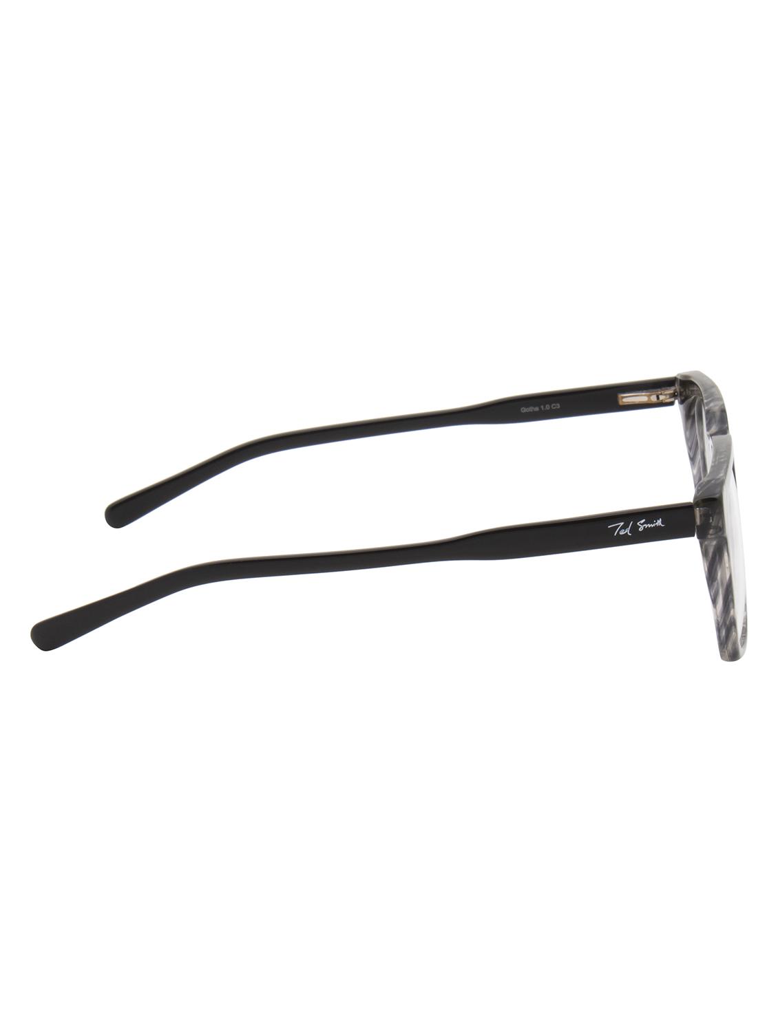 ted smith grey wayfarer premium italian acetate frames for unisex - 22017758 - Standard Image - 4