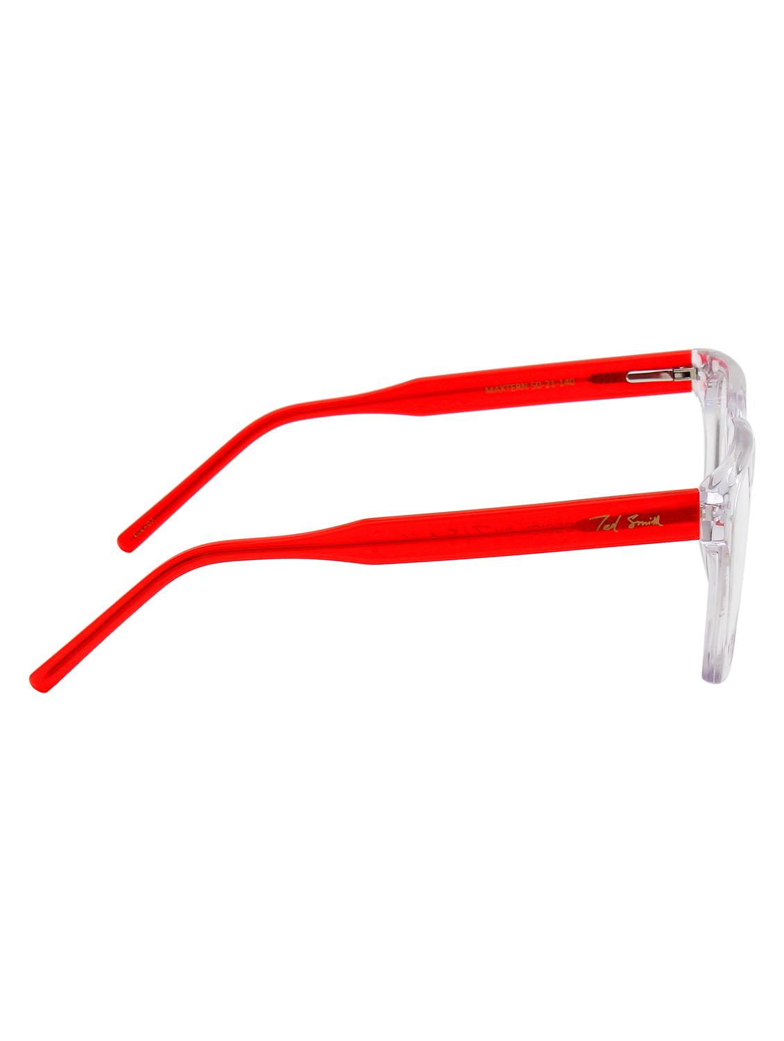 ted smith transparent square premium italian acetate frames for unisex - 22017770 - Standard Image - 4