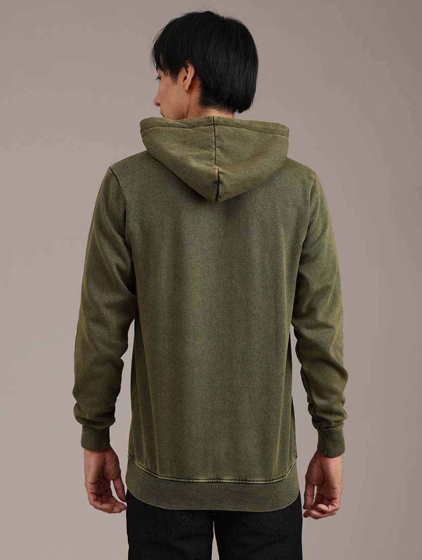 men printed long sleeve hooded sweatshirt - 22018066 -  Standard Image - 4