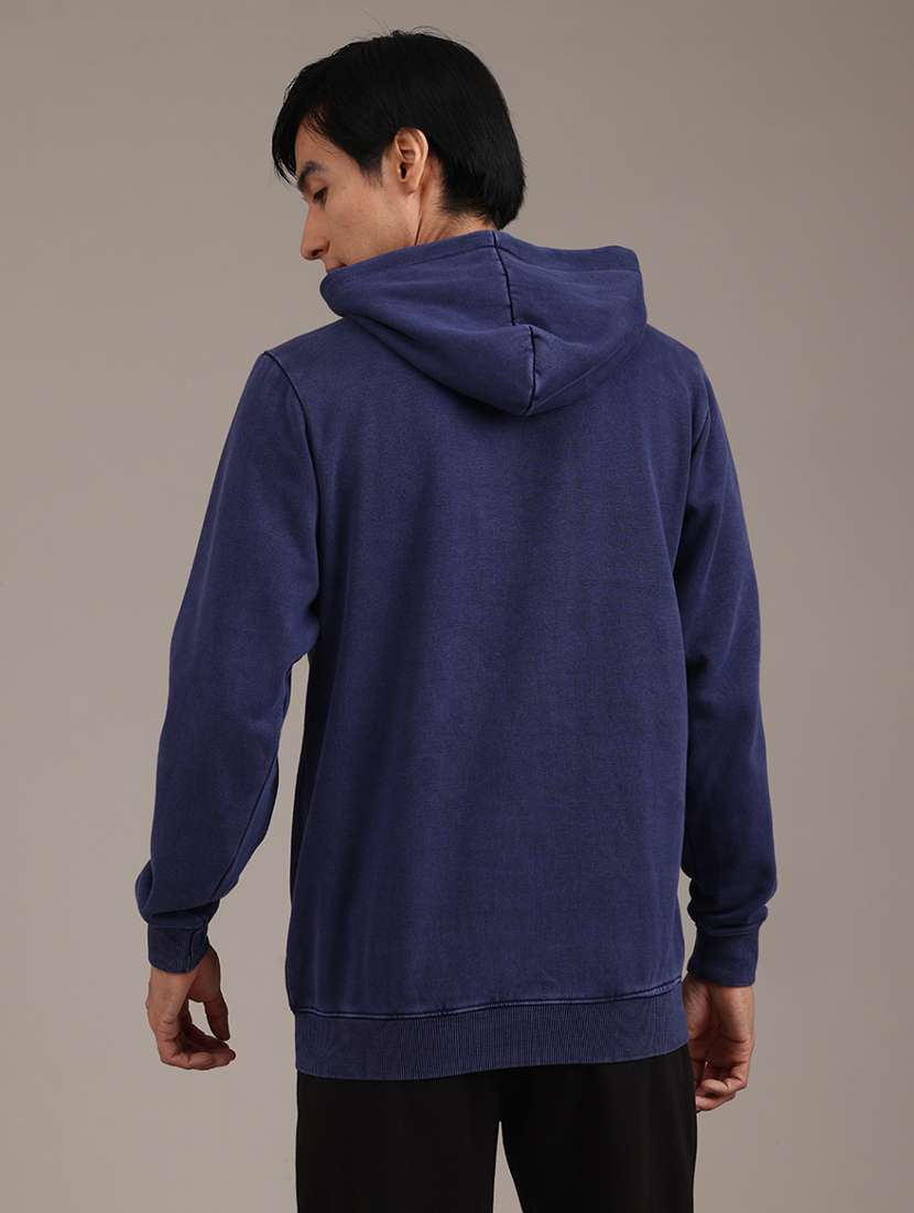 men printed long sleeve hooded sweatshirt - 22018089 -  Standard Image - 4