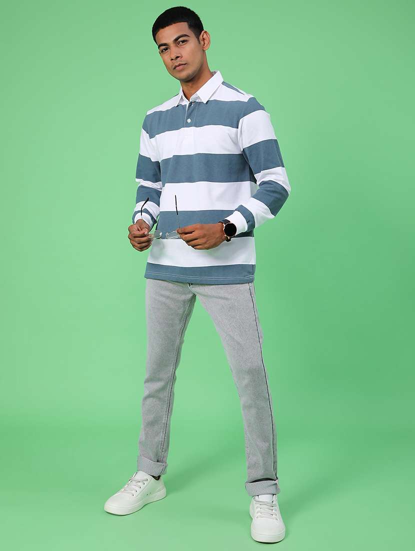 men plain mid rise full length jeans - 22018170 -  Standard Image - 4