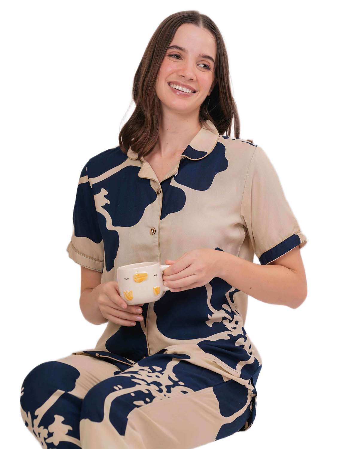 women pack of 2 printed nightwear pyjama set - 22018212 - Standard Image - 6