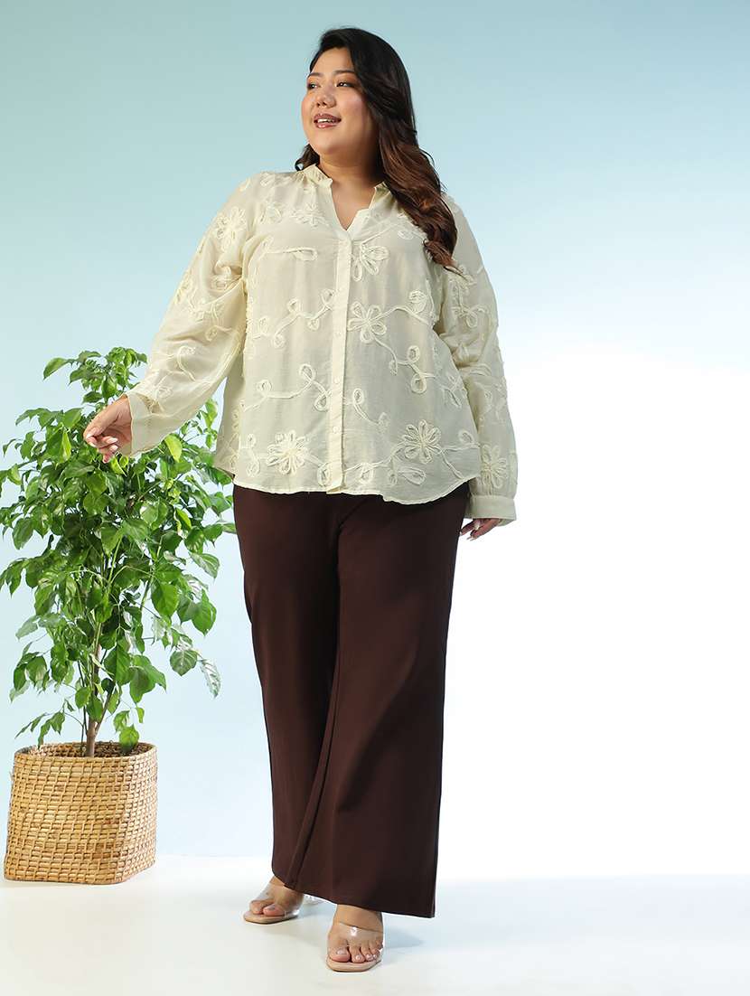 cream cotton regular top - 22018295 -  Standard Image - 6