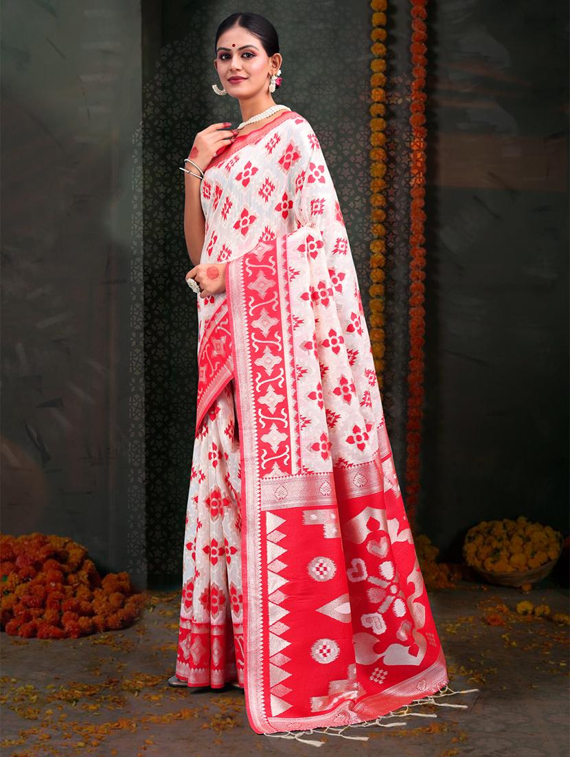 women self design bordered saree with blouse - 22018347 -  Standard Image - 1