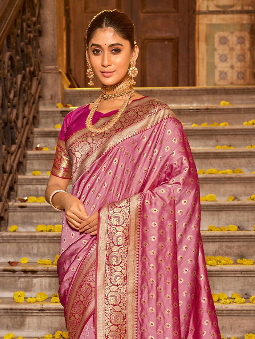 women self design banarasi saree with blouse - 22018354 - Standard Image - 1