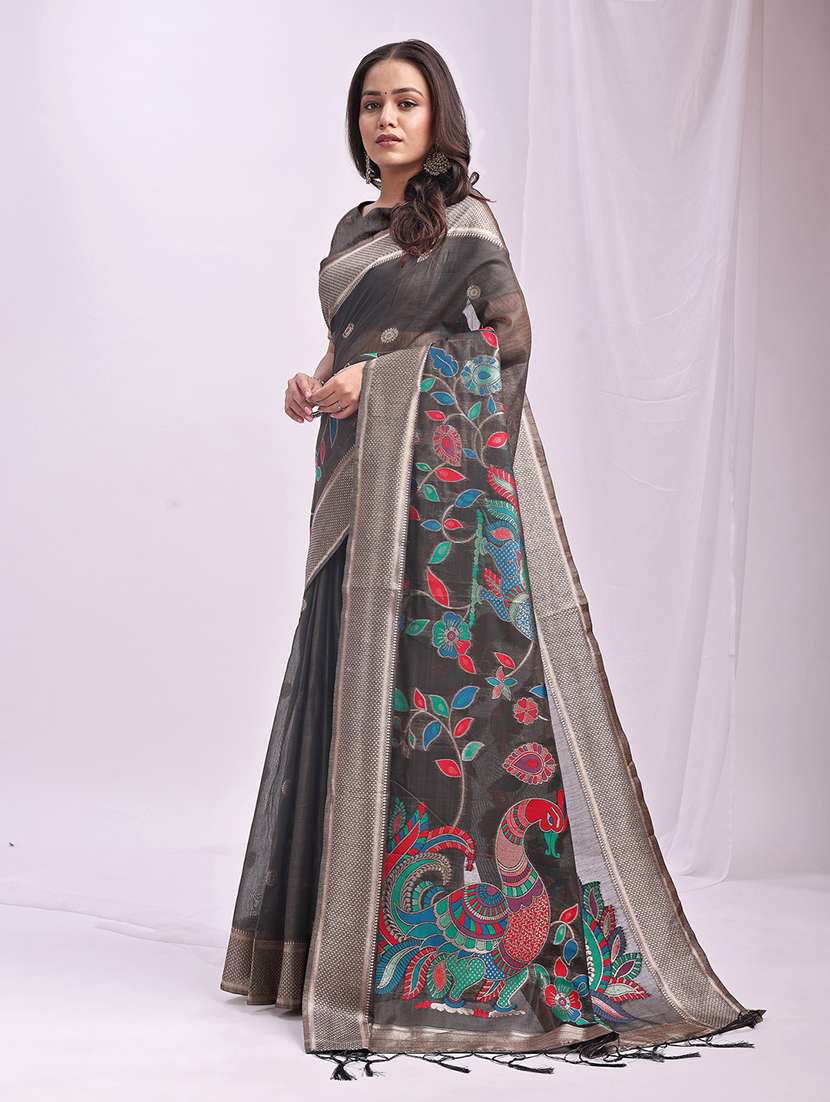 women self design bordered saree with blouse - 22018373 -  Standard Image - 1