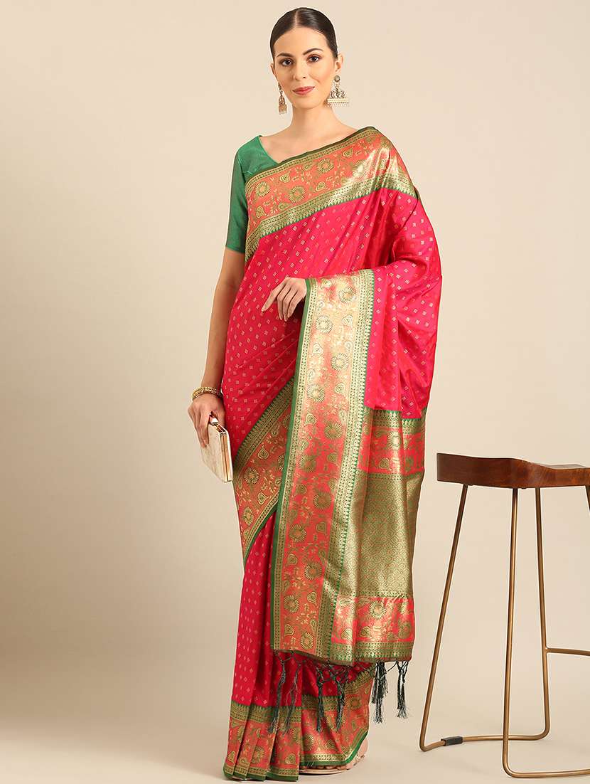 women self design banarasi saree with blouse - 22018545 - Standard Image - 1