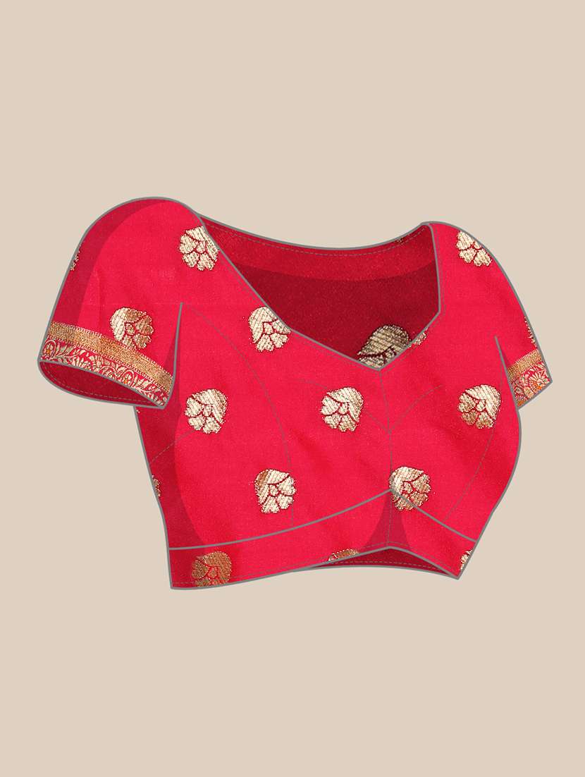 women self design banarasi saree with blouse - 22018547 - Standard Image - 4
