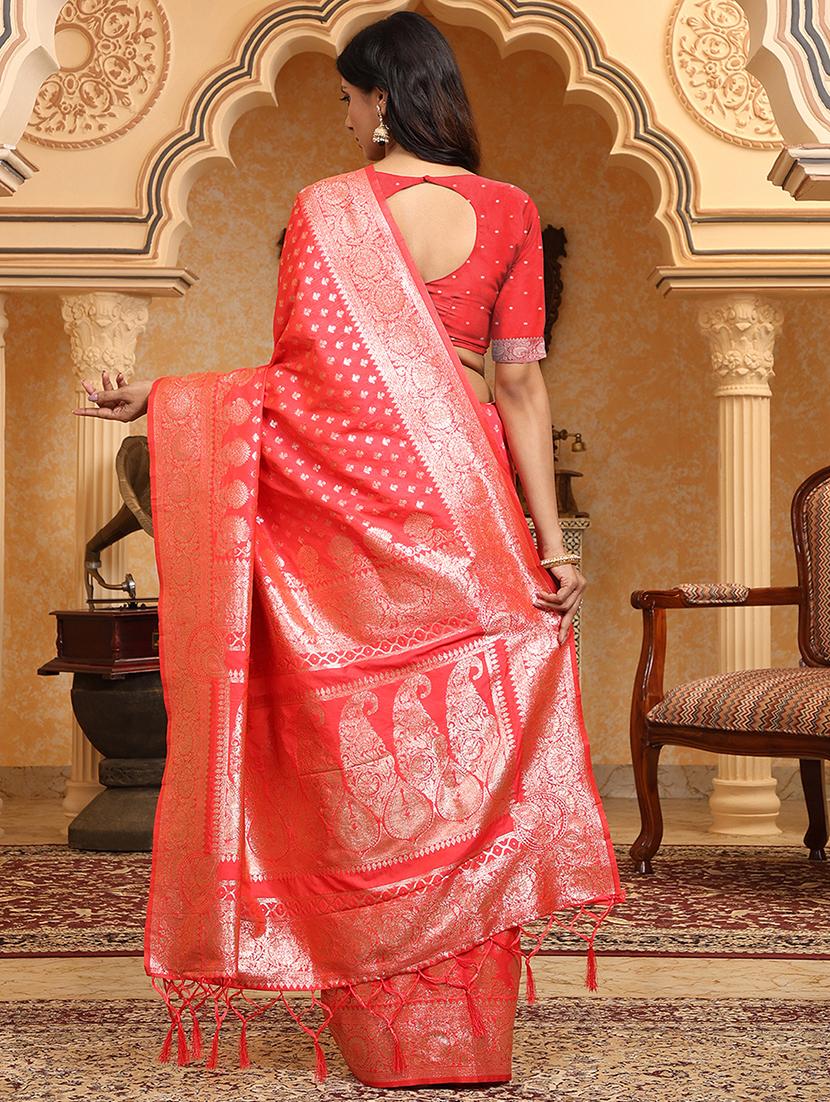 women self design banarasi saree with blouse - 22018548 - Standard Image - 6