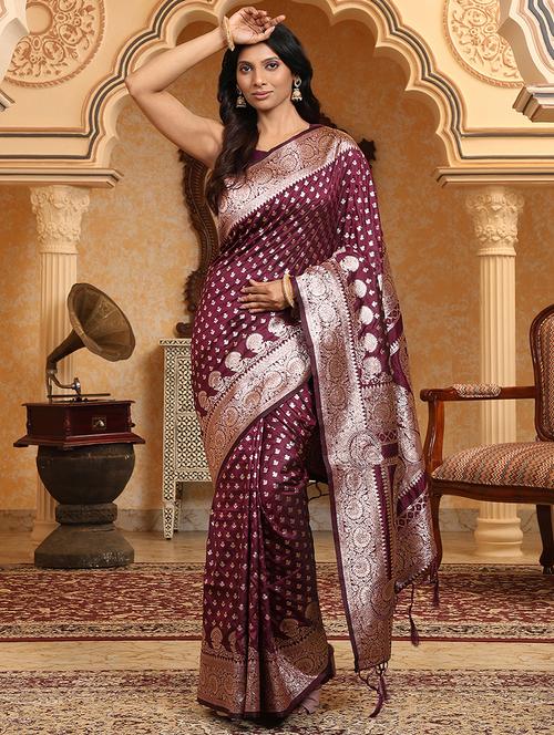 women self design banarasi saree with blouse - 22018549 - Standard Image - 0