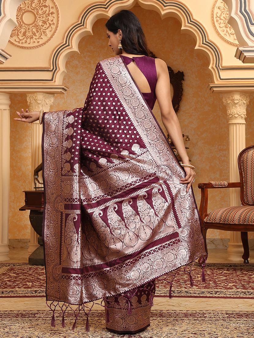 women self design banarasi saree with blouse - 22018549 - Standard Image - 1
