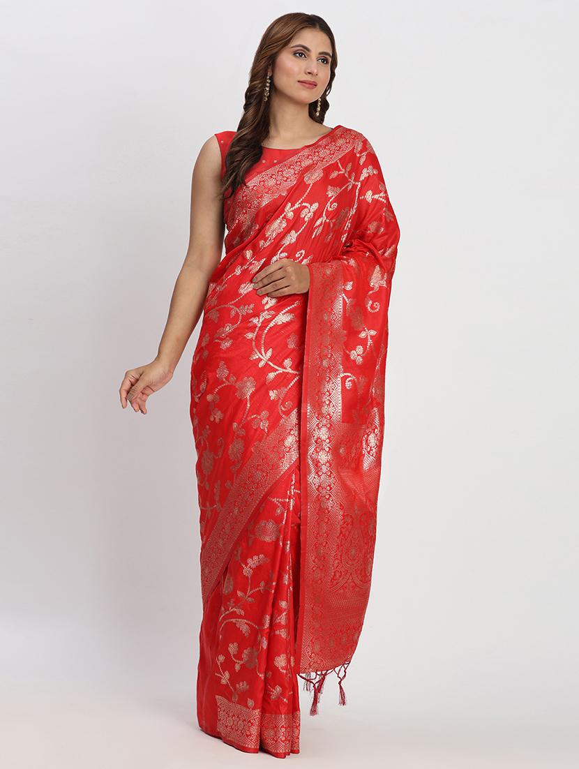 women self design banarasi saree with blouse - 22018554 -  Standard Image - 1