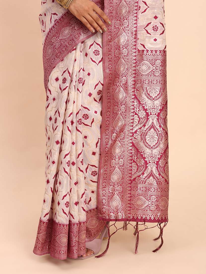 women self design bordered saree with blouse - 22018575 -  Standard Image - 4