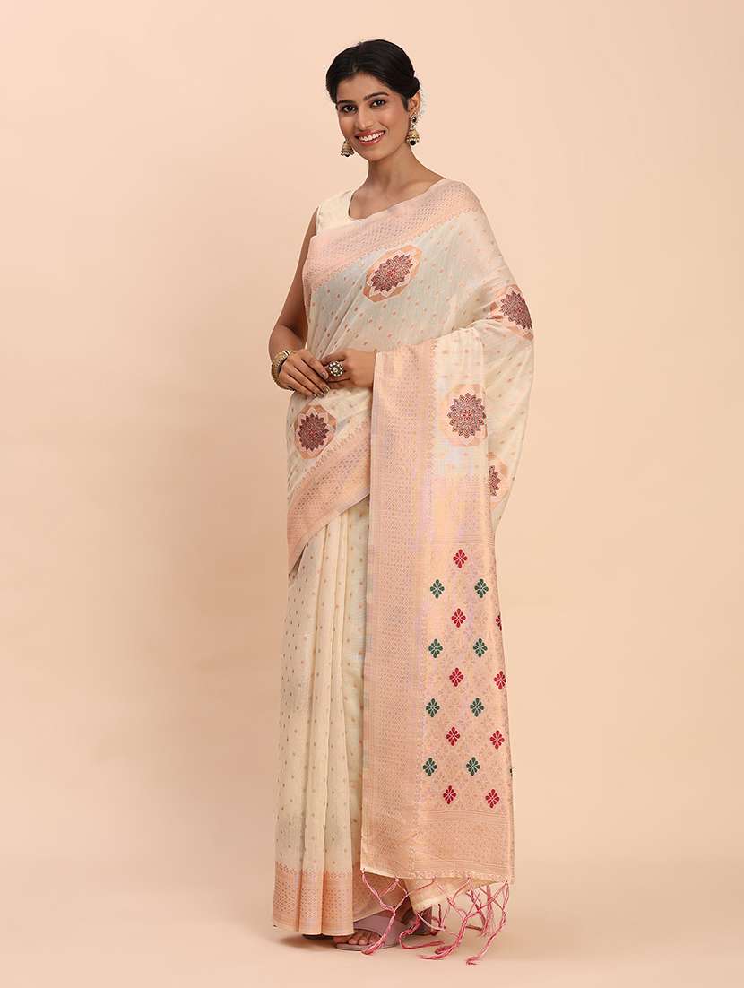 women self design bordered saree with blouse - 22018580 -  Standard Image - 1