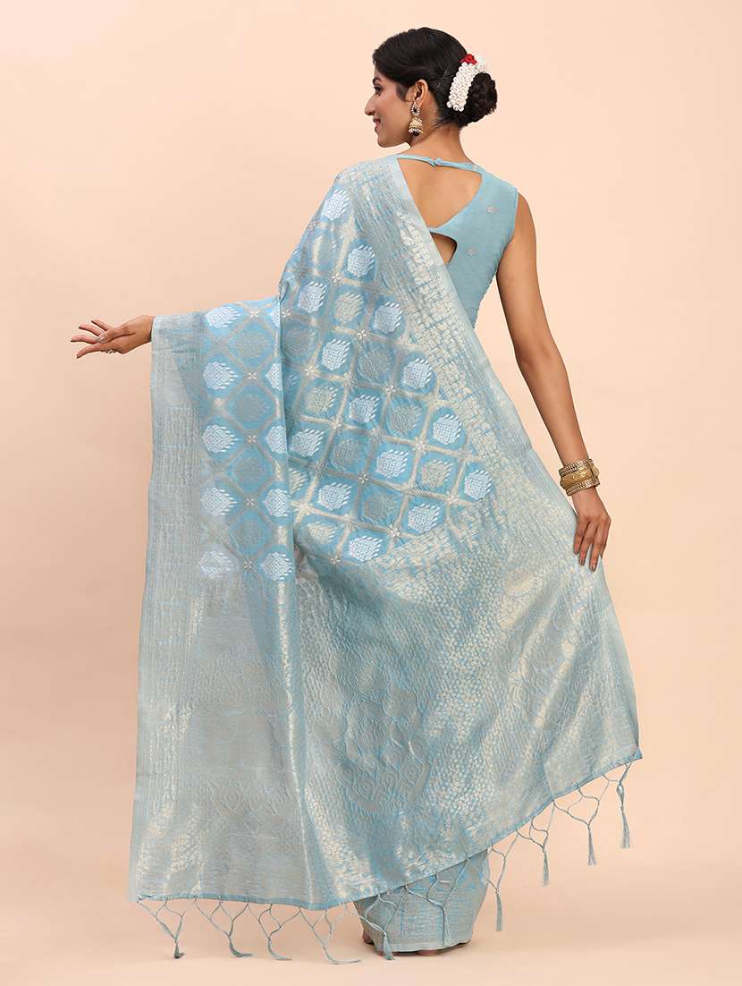 women self design bordered saree with blouse - 22018586 -  Standard Image - 6