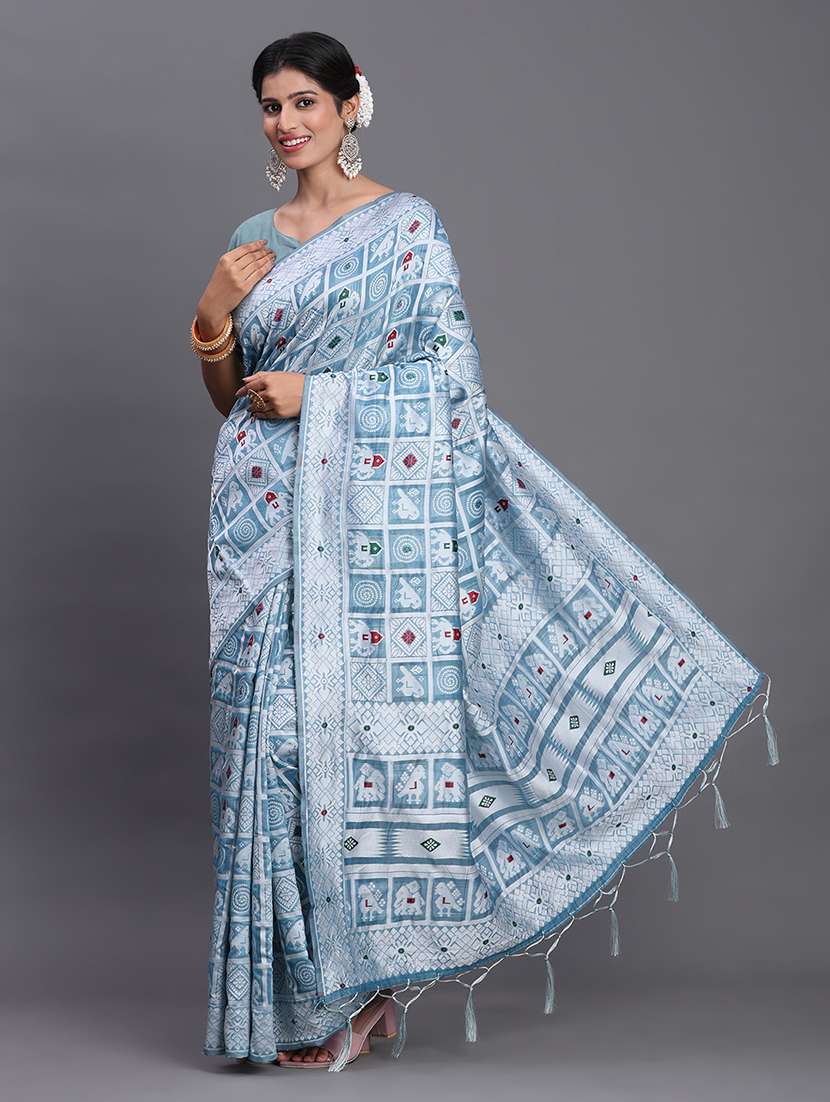 women self design bordered saree with blouse - 22018592 -  Standard Image - 1