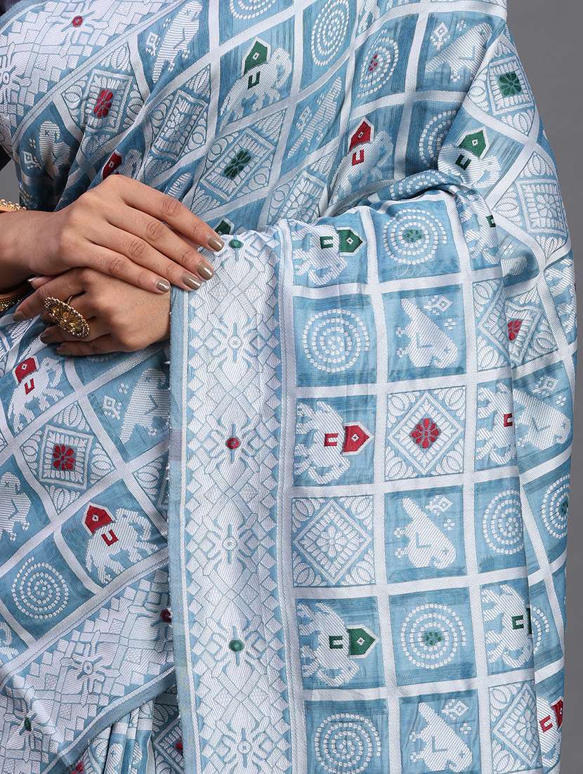 women self design bordered saree with blouse - 22018592 -  Standard Image - 6