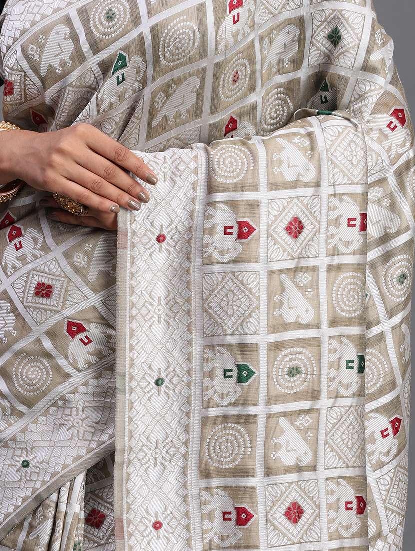 women self design bordered saree with blouse - 22018593 -  Standard Image - 4