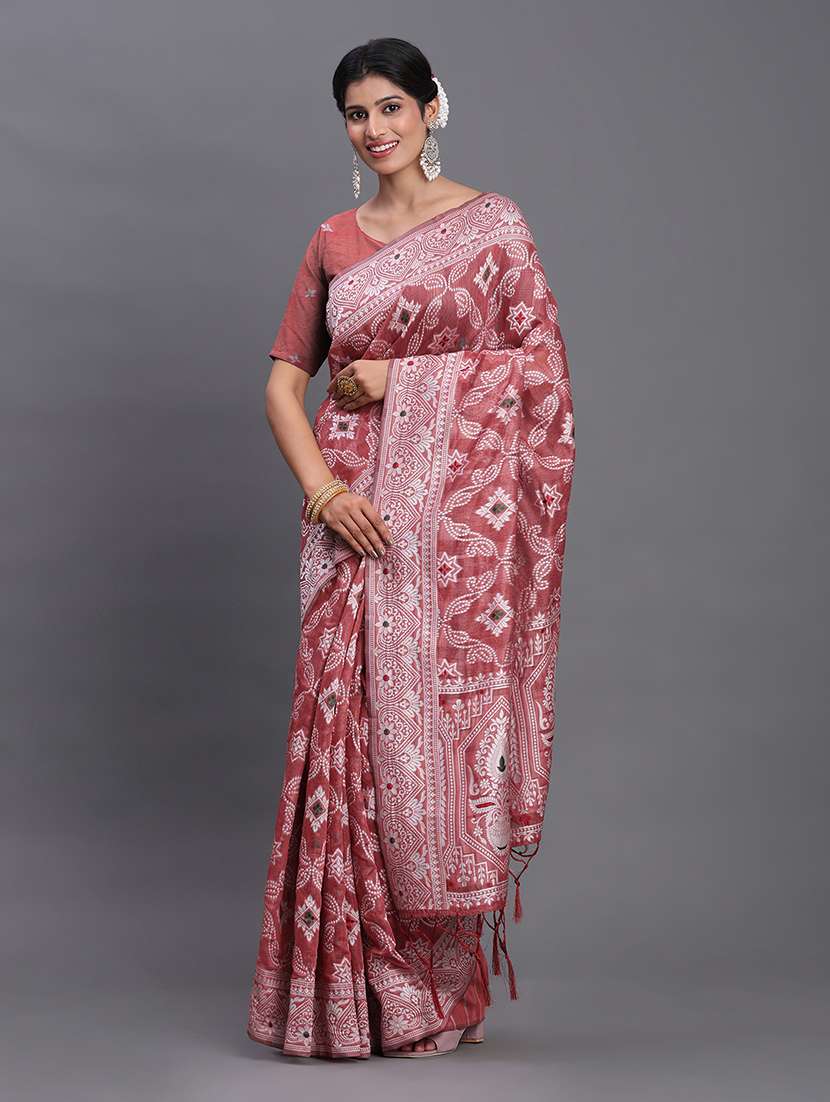 women self design bordered saree with blouse - 22018594 -  Standard Image - 1