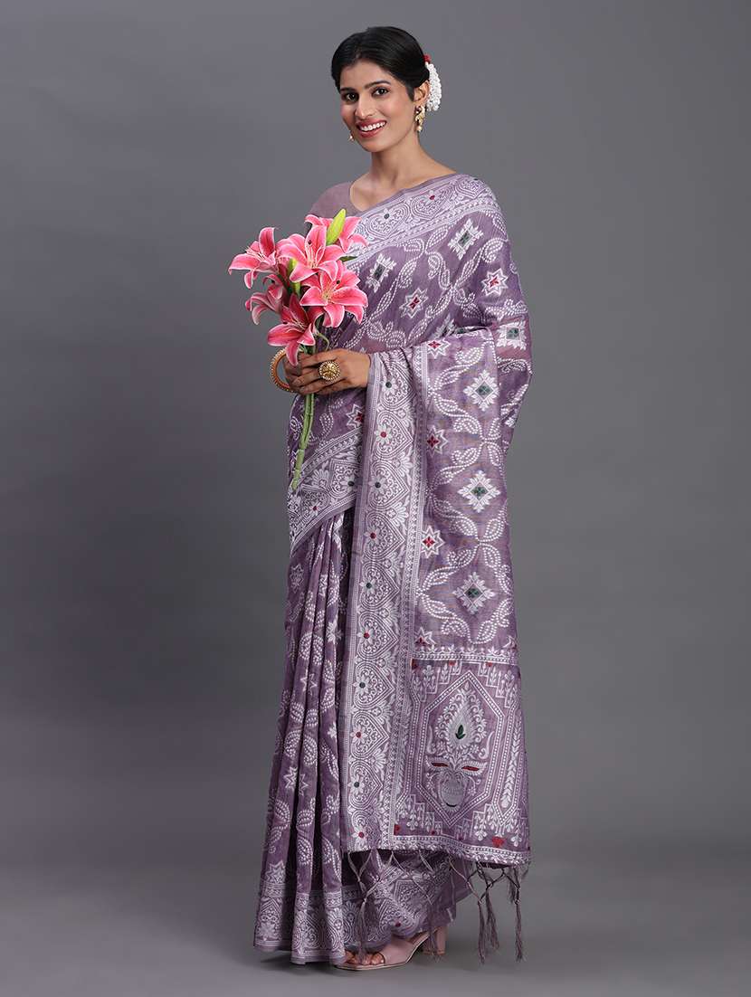 women self design bordered saree with blouse - 22018595 -  Standard Image - 1