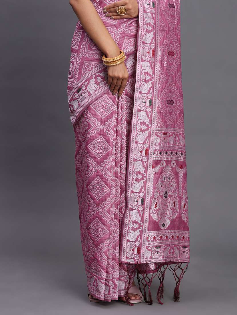 women self design bordered saree with blouse - 22018597 -  Standard Image - 4