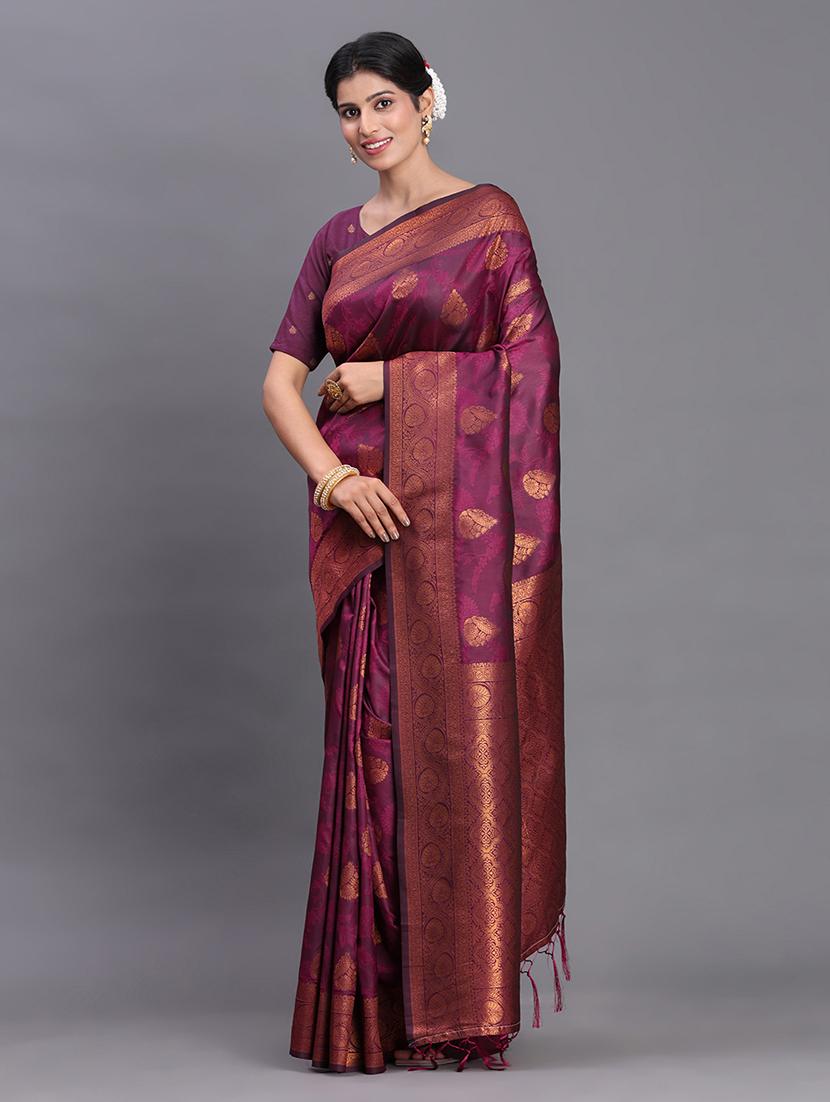 women self design banarasi saree with blouse - 22018600 -  Standard Image - 1