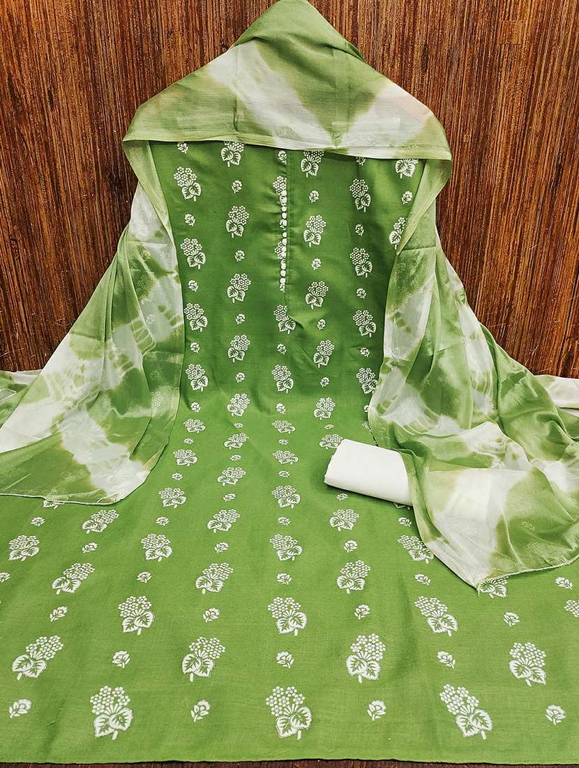 women solid with work embroidered unstitched suit set - 22018695 -  Standard Image - 1