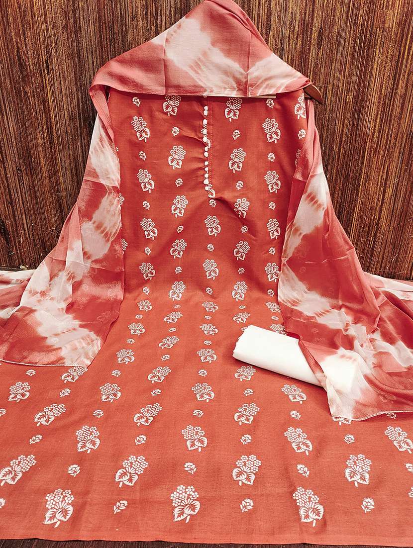 women solid with work embroidered unstitched suit set - 22018696 -  Standard Image - 1