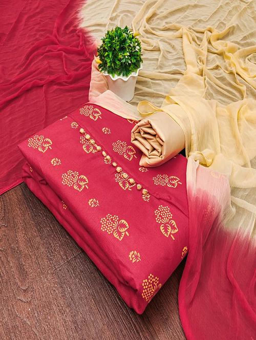 women solid with work embroidered unstitched suit set - 22018701 -  Standard Image - 0