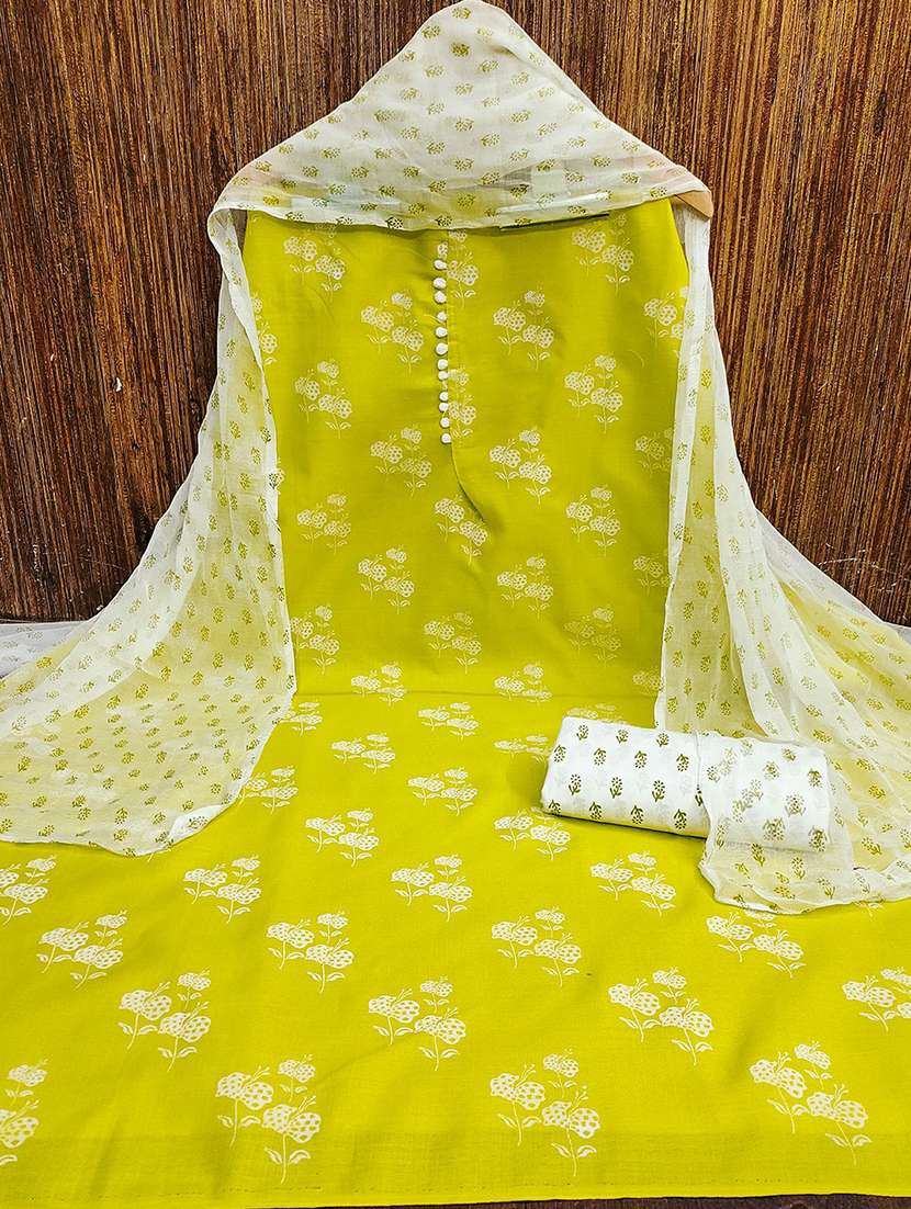 women solid with work embroidered unstitched suit set - 22018702 -  Standard Image - 1