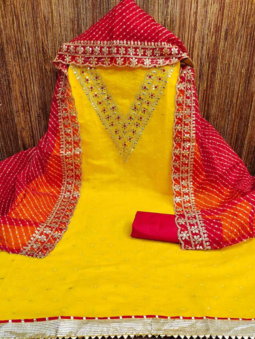 women self design embroidered unstitched suit set - 22018712 -  Standard Image - 1