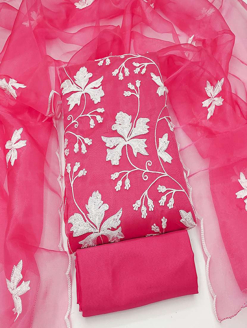 women floral embroidered unstitched suit set - 22018723 - Standard Image - 1