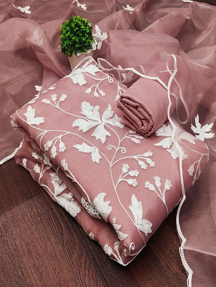 women floral embroidered unstitched suit set