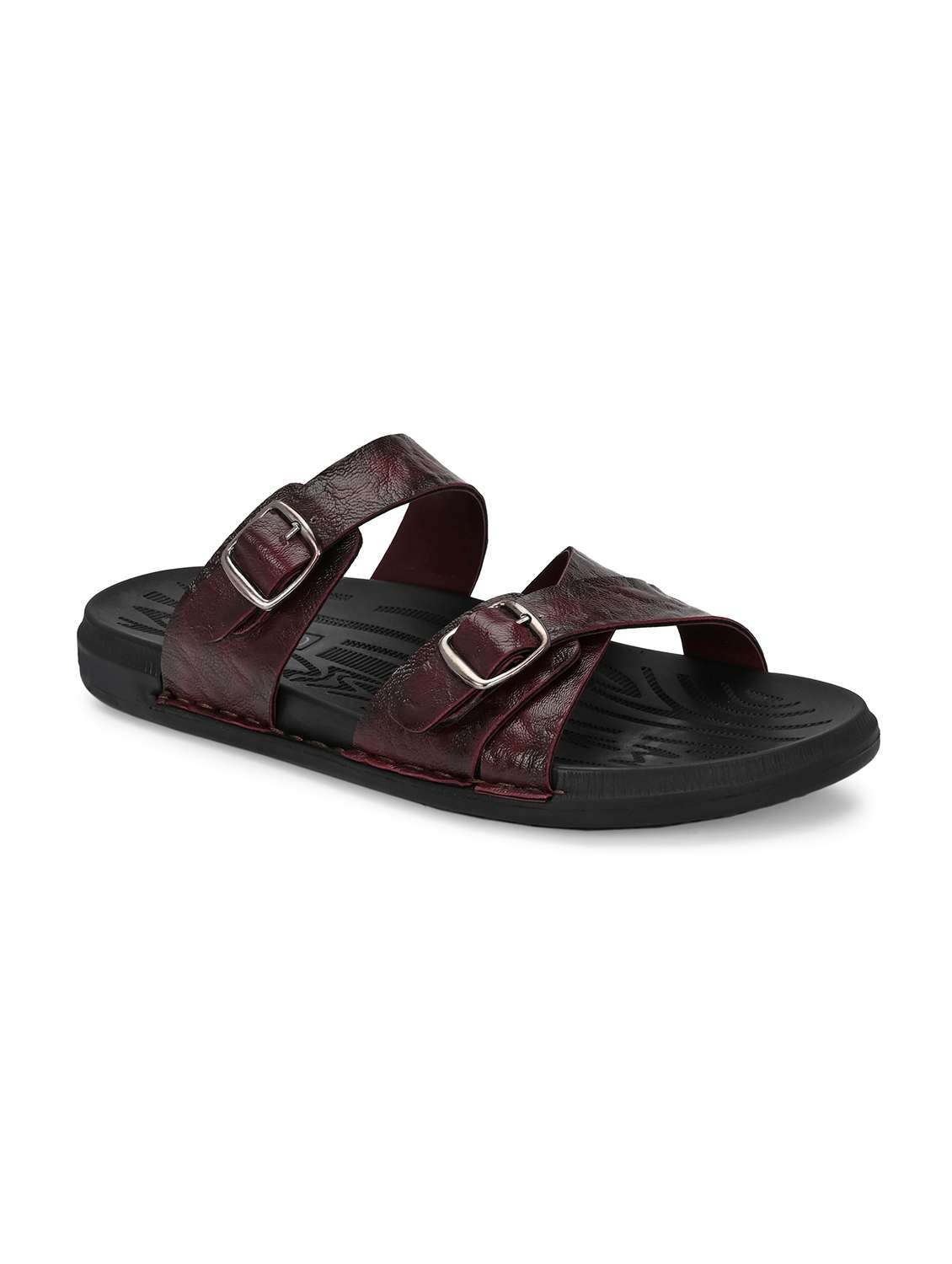 men's red synthetic casual slip on sandal - 22018920 -  Standard Image - 1