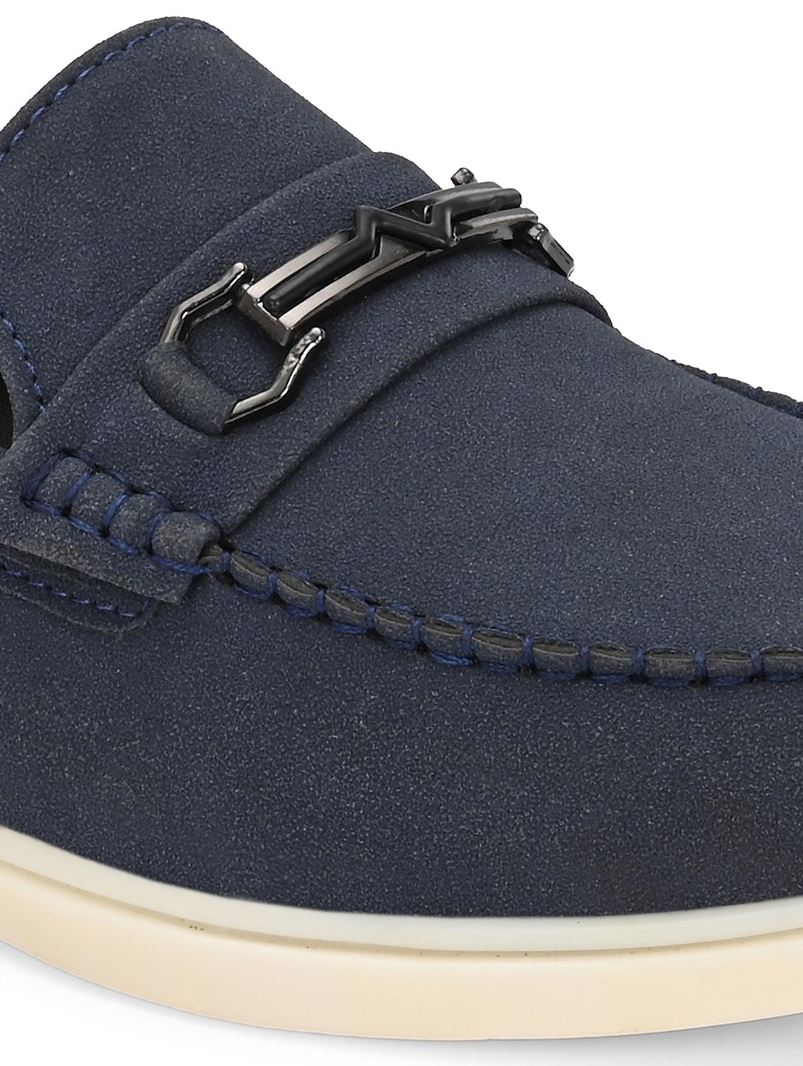 men blue slip on horsebit loafer - 22018929 - Standard Image - 4