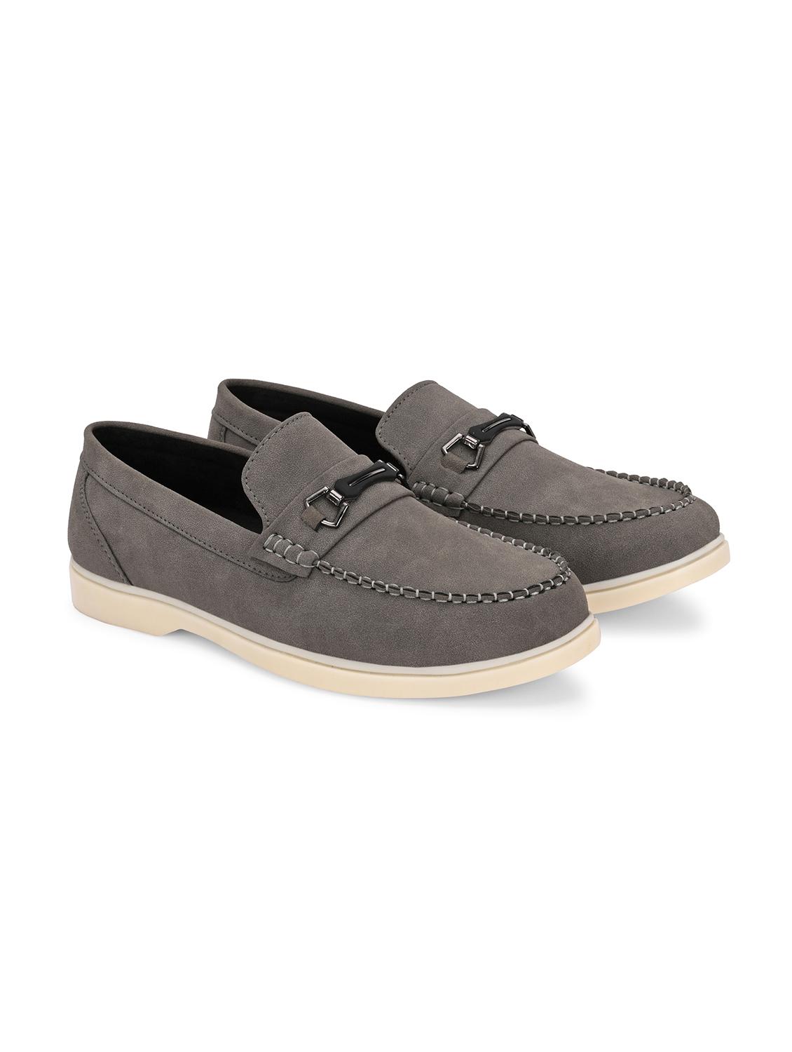 men grey slip on horsebit loafer - 22018930 -  Standard Image - 1