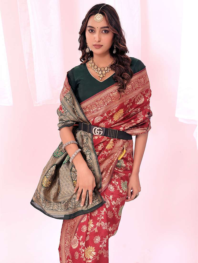 women self design banarasi saree with blouse - 22018951 -  Standard Image - 1