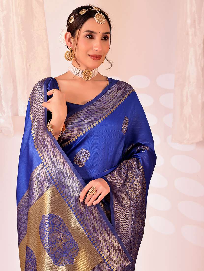 women self design kanjivaram saree with blouse - 22018982 -  Standard Image - 1