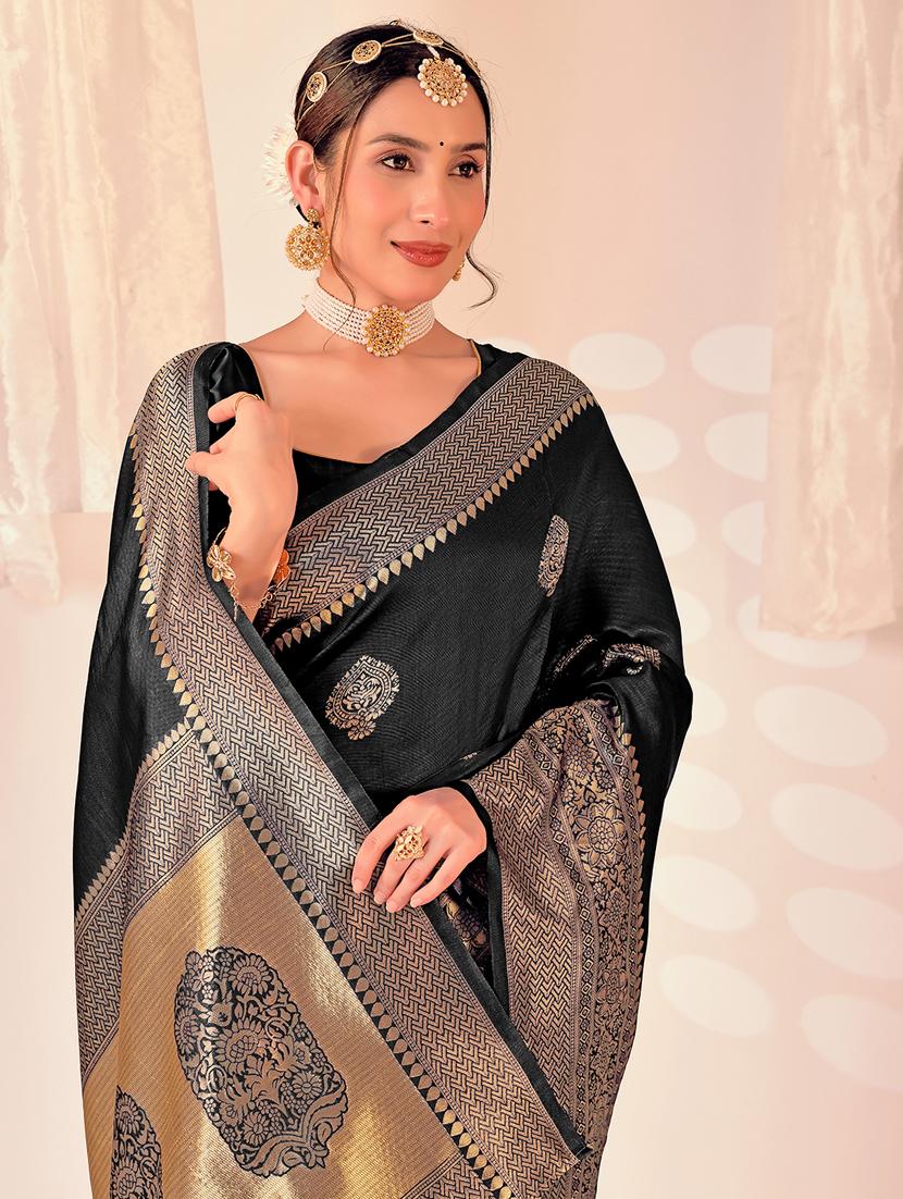 women self design kanjivaram saree with blouse - 22018983 - Standard Image - 1