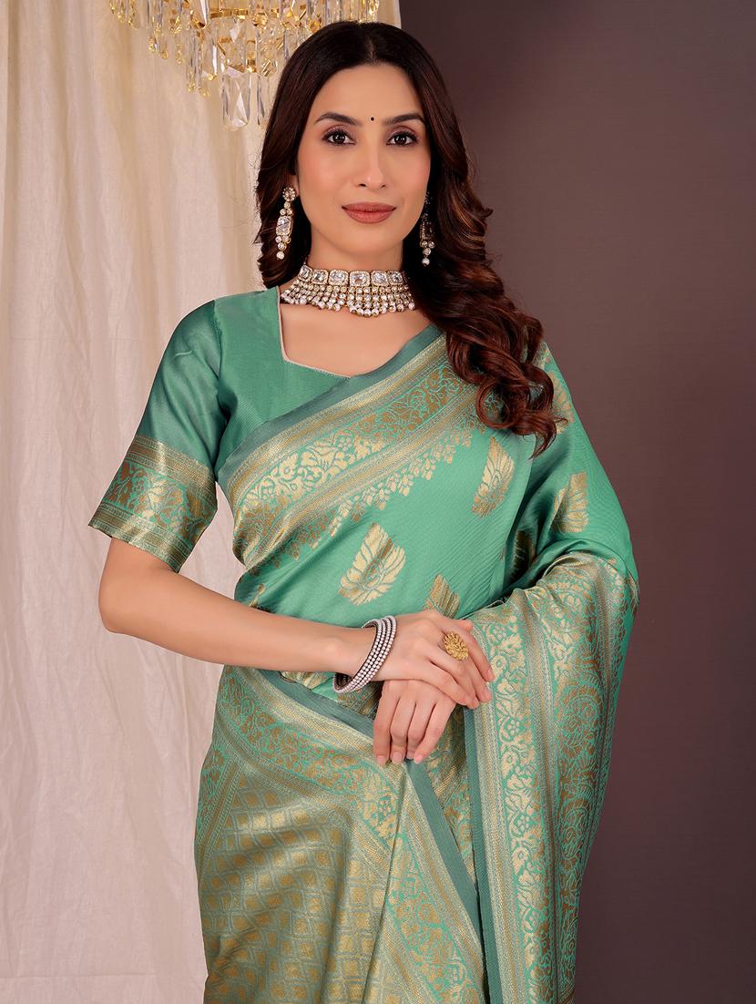 women self design banarasi saree with blouse - 22018999 - Standard Image - 1