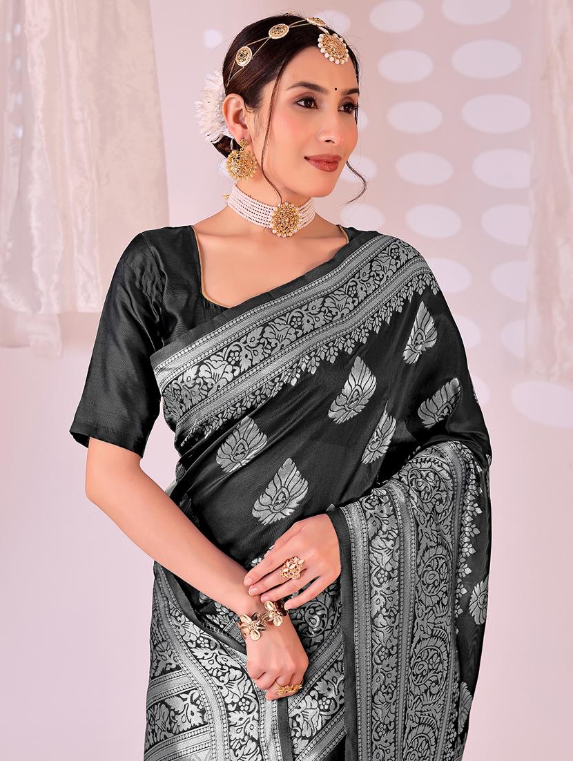 women self design banarasi saree with blouse - 22019001 - Standard Image - 1