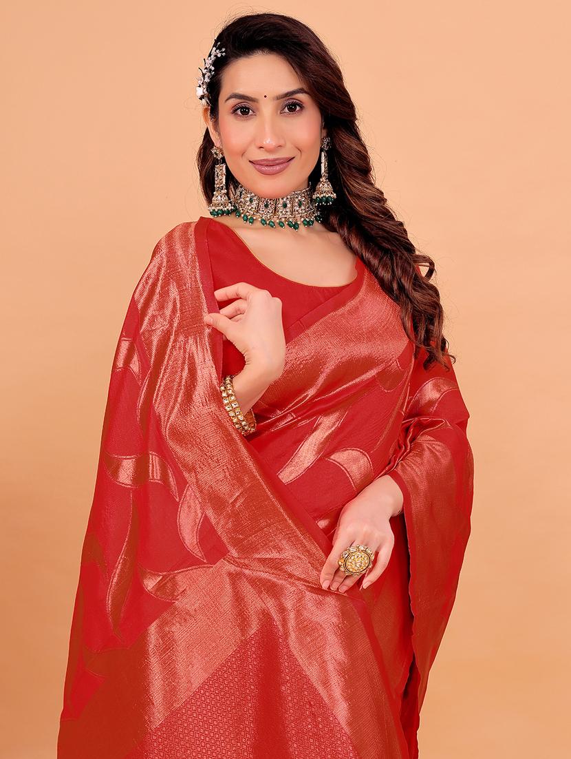 women self design banarasi saree with blouse - 22019008 -  Standard Image - 1